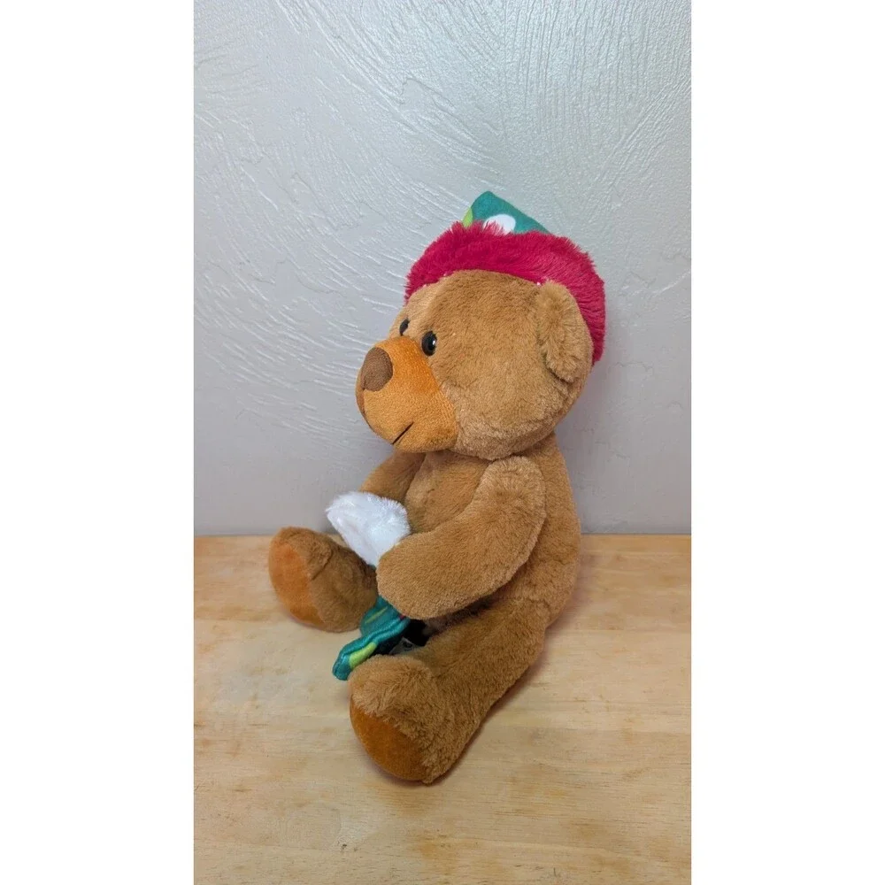 Rinco Brown Bear Stocking and Hat Christmas Teddy Bear 9